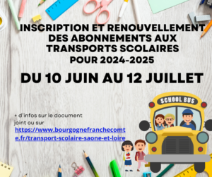 Lire la suite à propos de l’article INSCRIPTION BUS SCOLAIRE